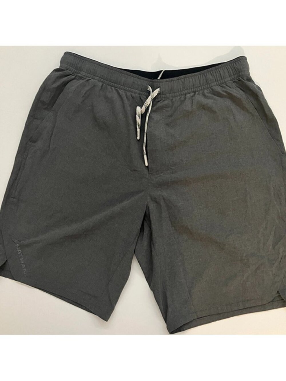 Mens Gray Running Shorts NATHAN Size M